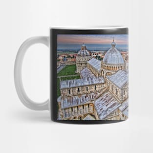 Pisa Cathedral. View from Leaning Tower. Mug